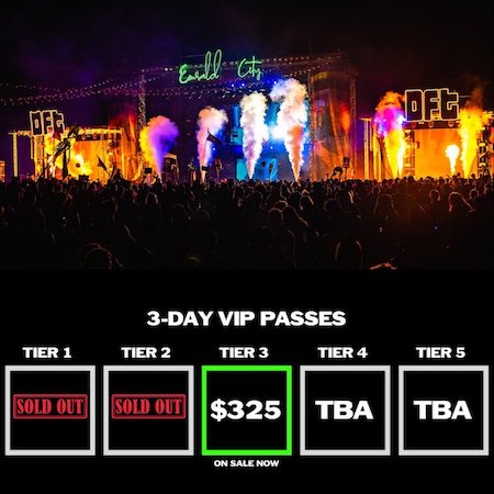 Dancefestopia on X: Dancefestopians! Tickets for #DFT2024 go on sale this  Friday at 12PM CST! 3-Day passes start at $139 but they won't last long! 🎟   / X