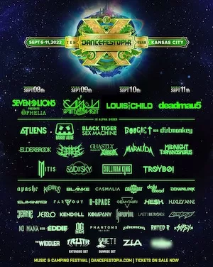 Dancefestopia 2022 Lineup poster image