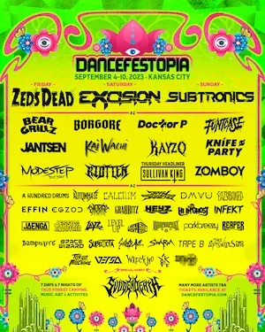 Dancefestopia 2023 Lineup poster image