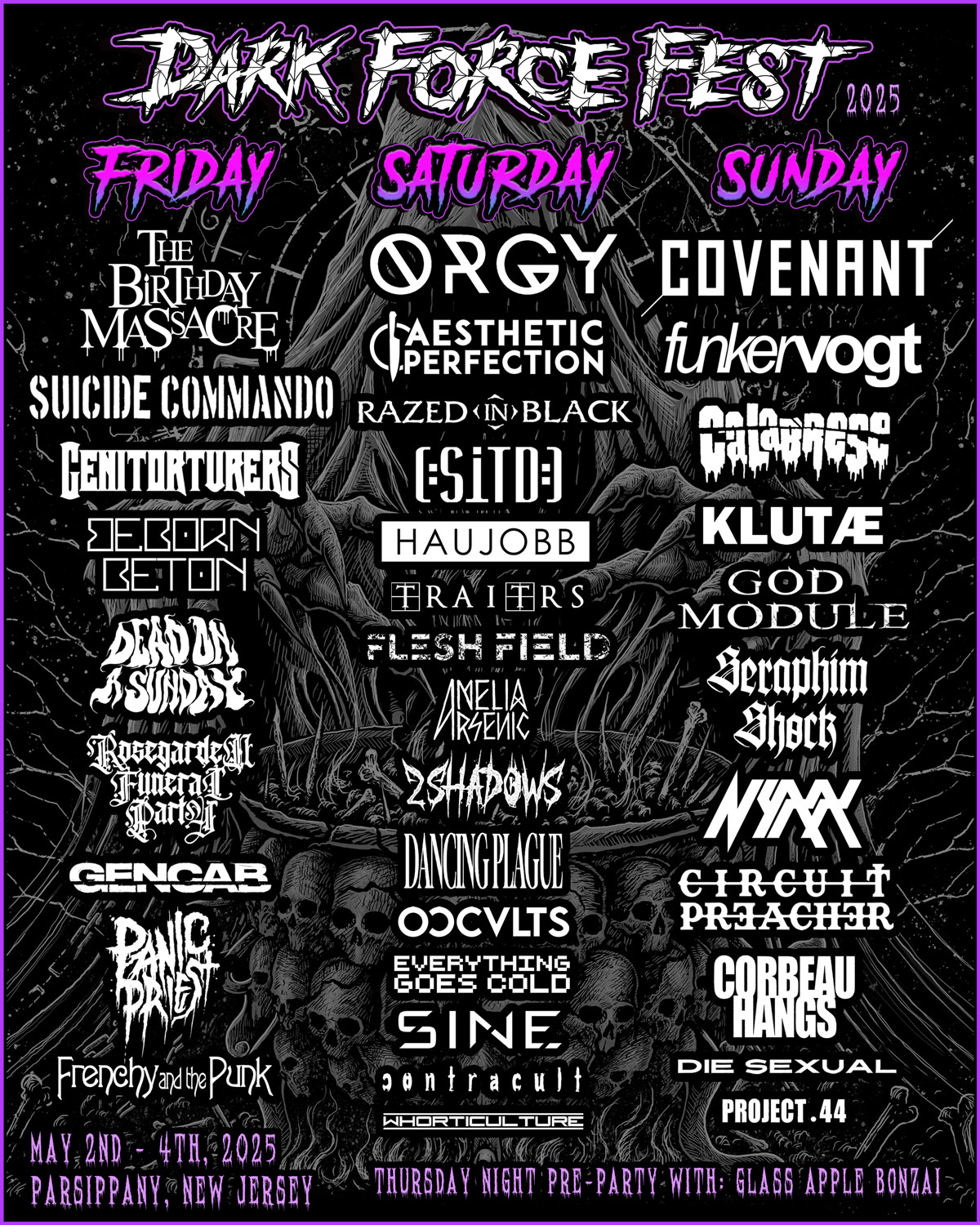 Dark Force Fest 2025 Lineup Grooveist