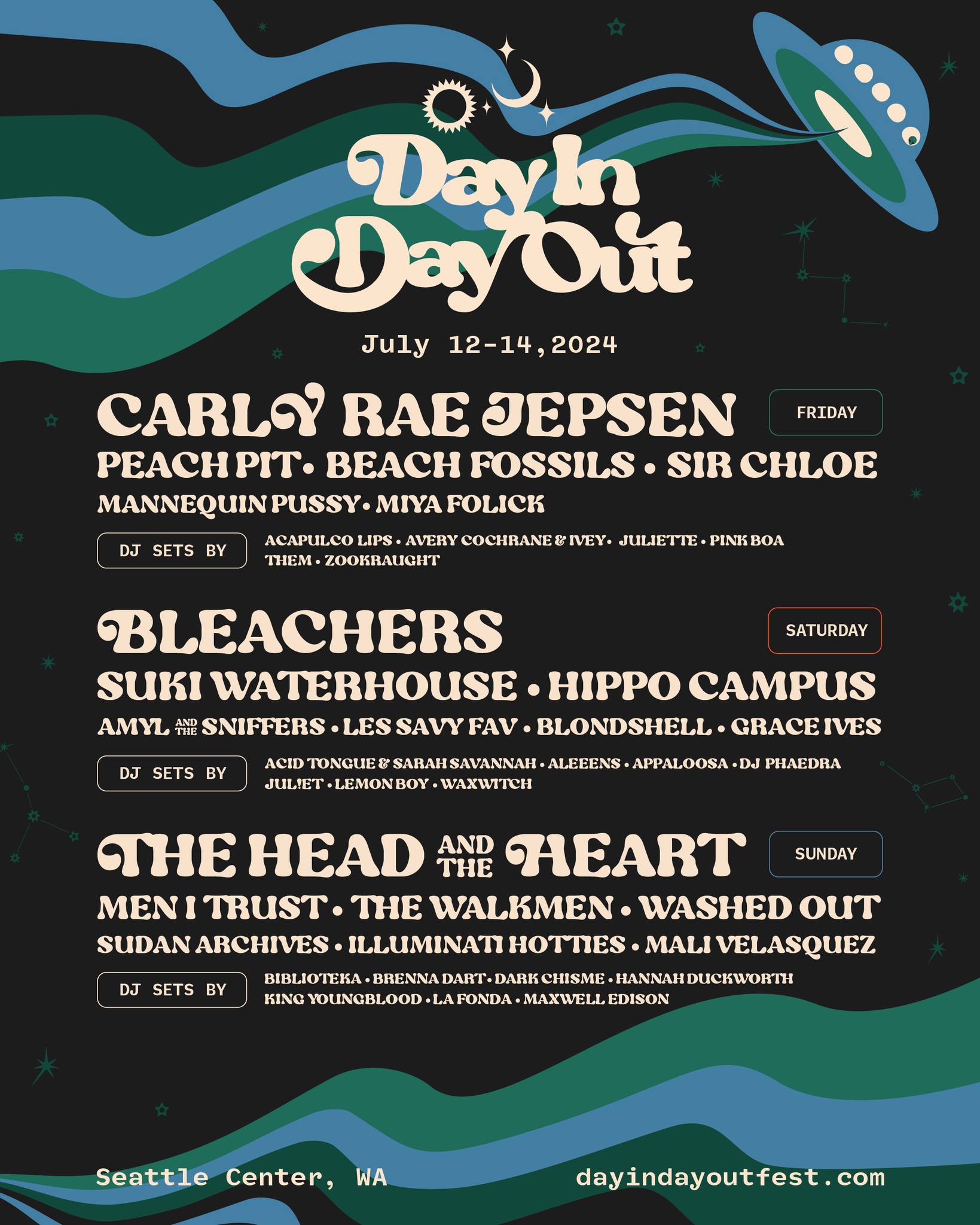 Day In Day Out Fest 2024 lineup poster