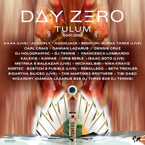 Day Zero Tulum 2022 Lineup poster image