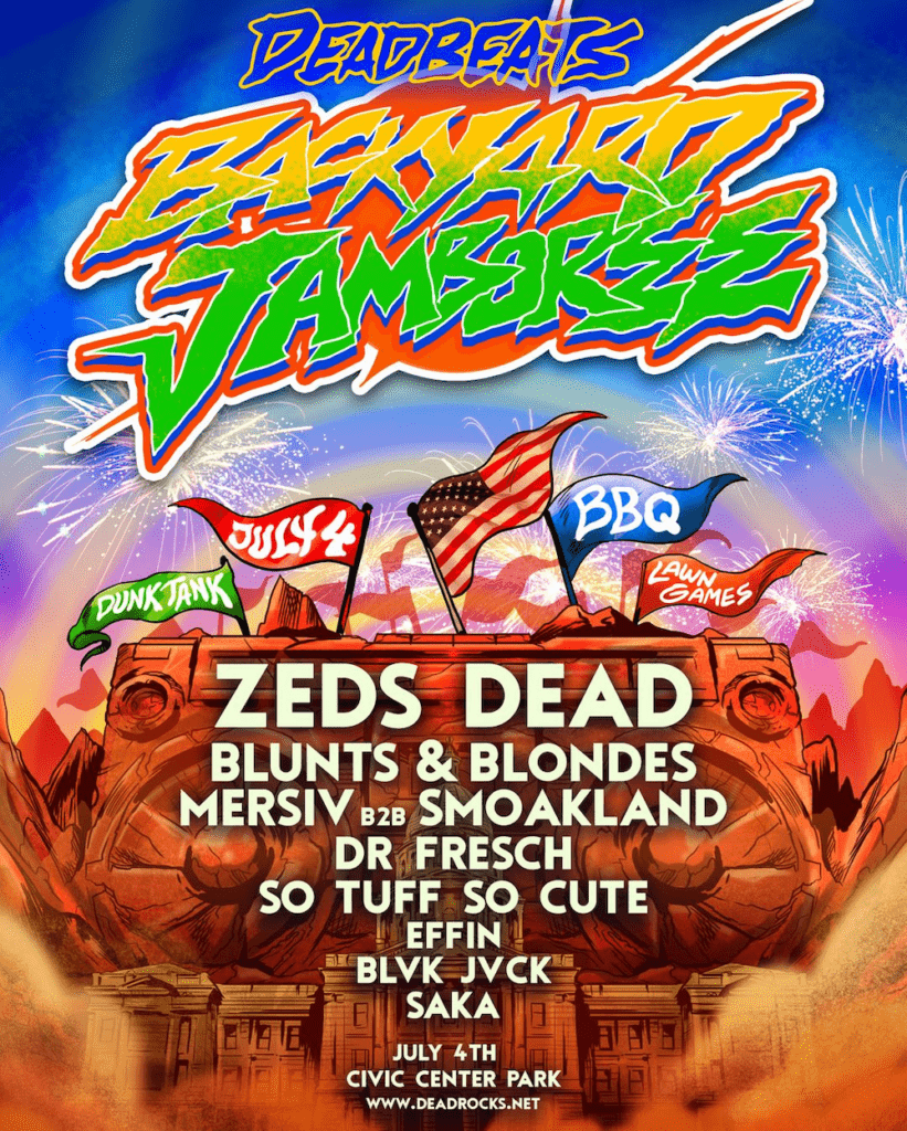 deadbeats backyard jamboree 2022 lineup poster
