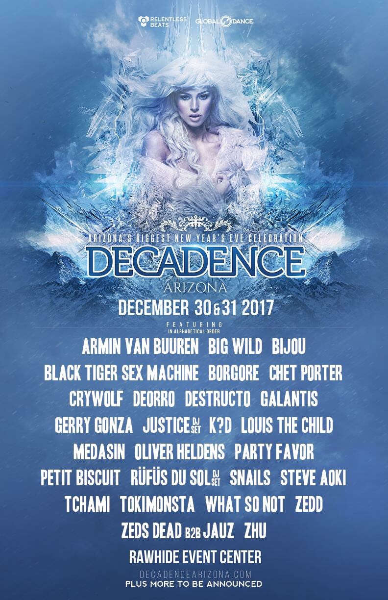 Decadence Arizona 2017 Lineup poster image