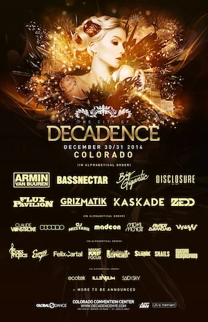 Decadence Colorado 2014 Lineup poster image