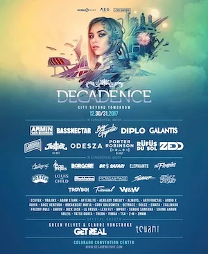 Decadence Colorado 2017 Lineup poster image