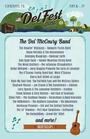 DelFest 2016 Lineup poster image