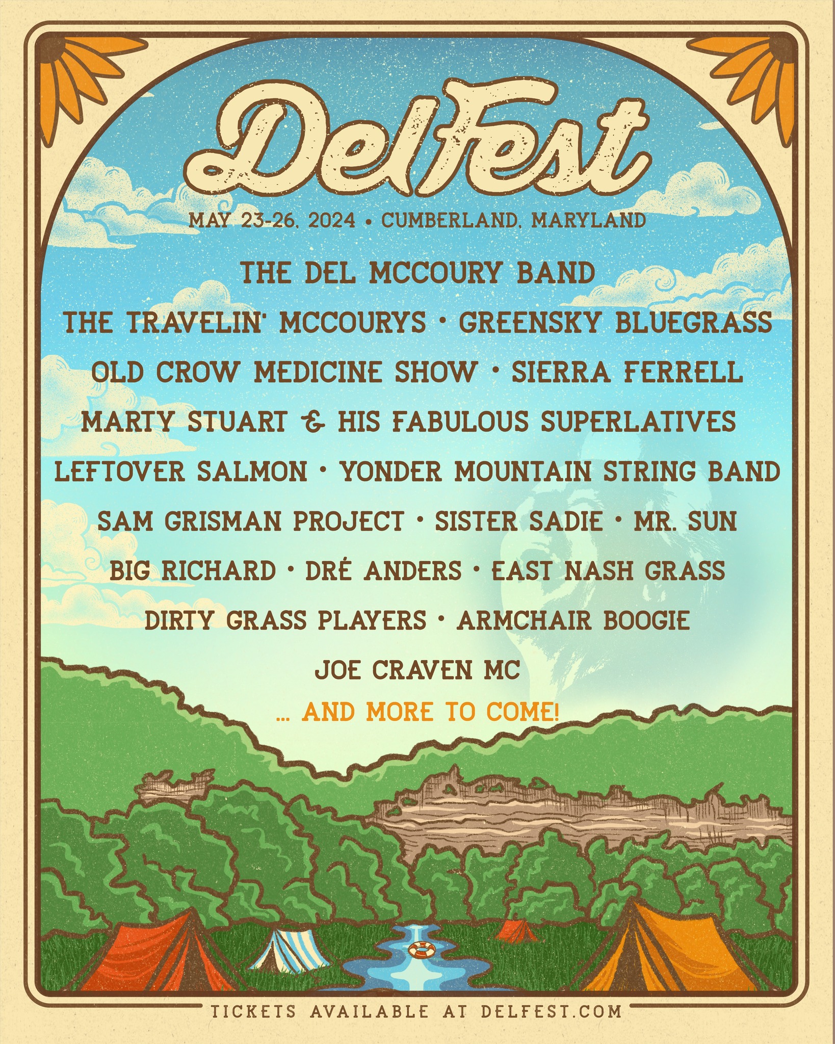 DelFest lineup poster