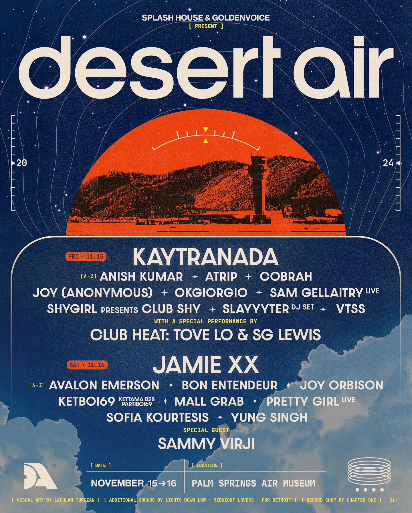 Desert Air lineup poster