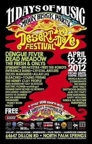 Desert Daze 2012 Lineup poster image