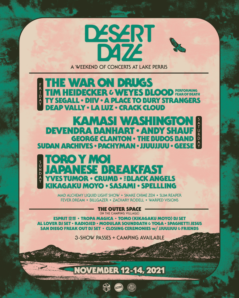 desert daze 2021 lineup poster