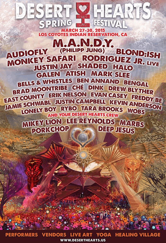 Desert Hearts Festival 2015 Lineup poster image