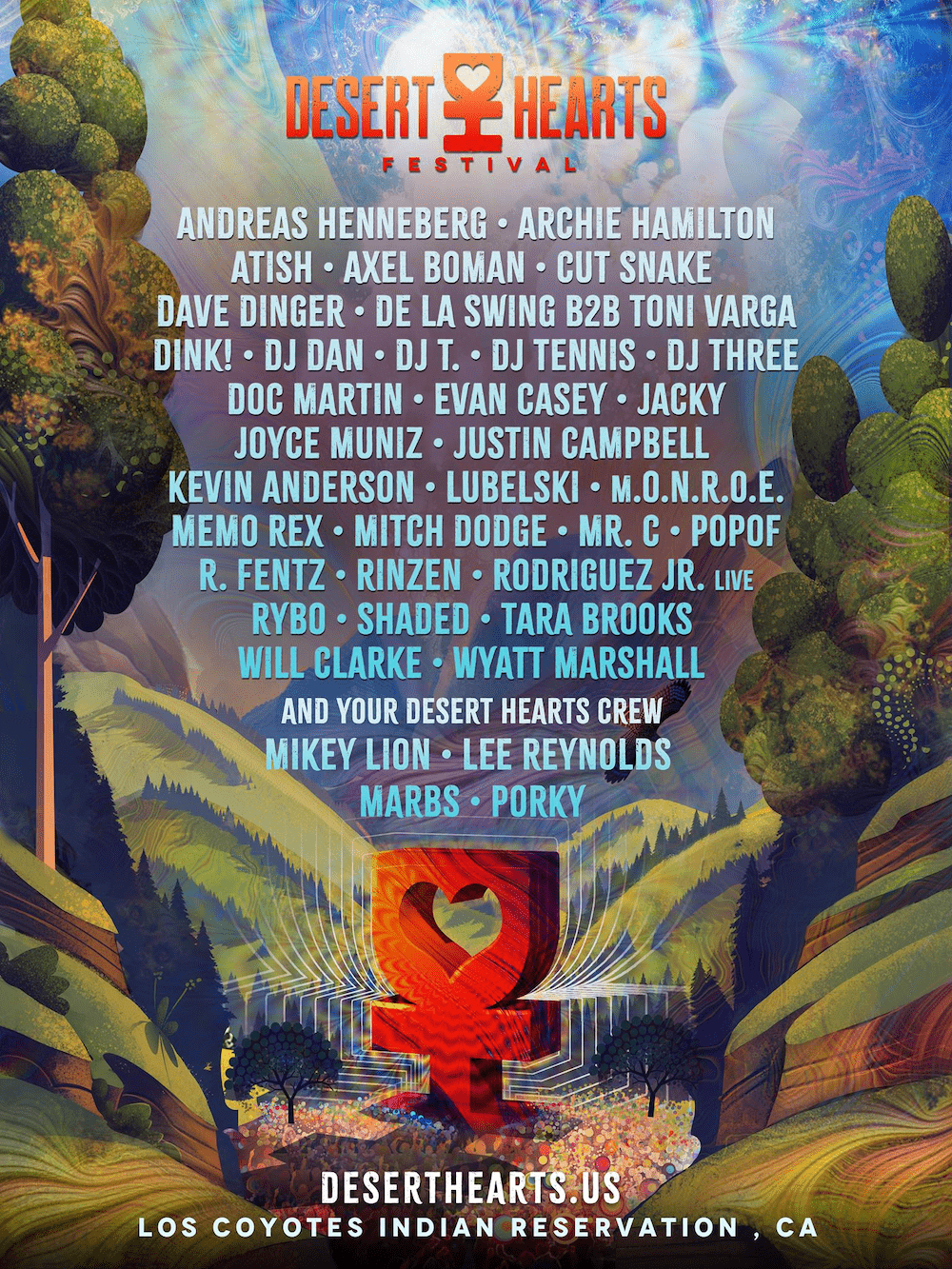 Desert Hearts Festival 2019 Lineup poster image