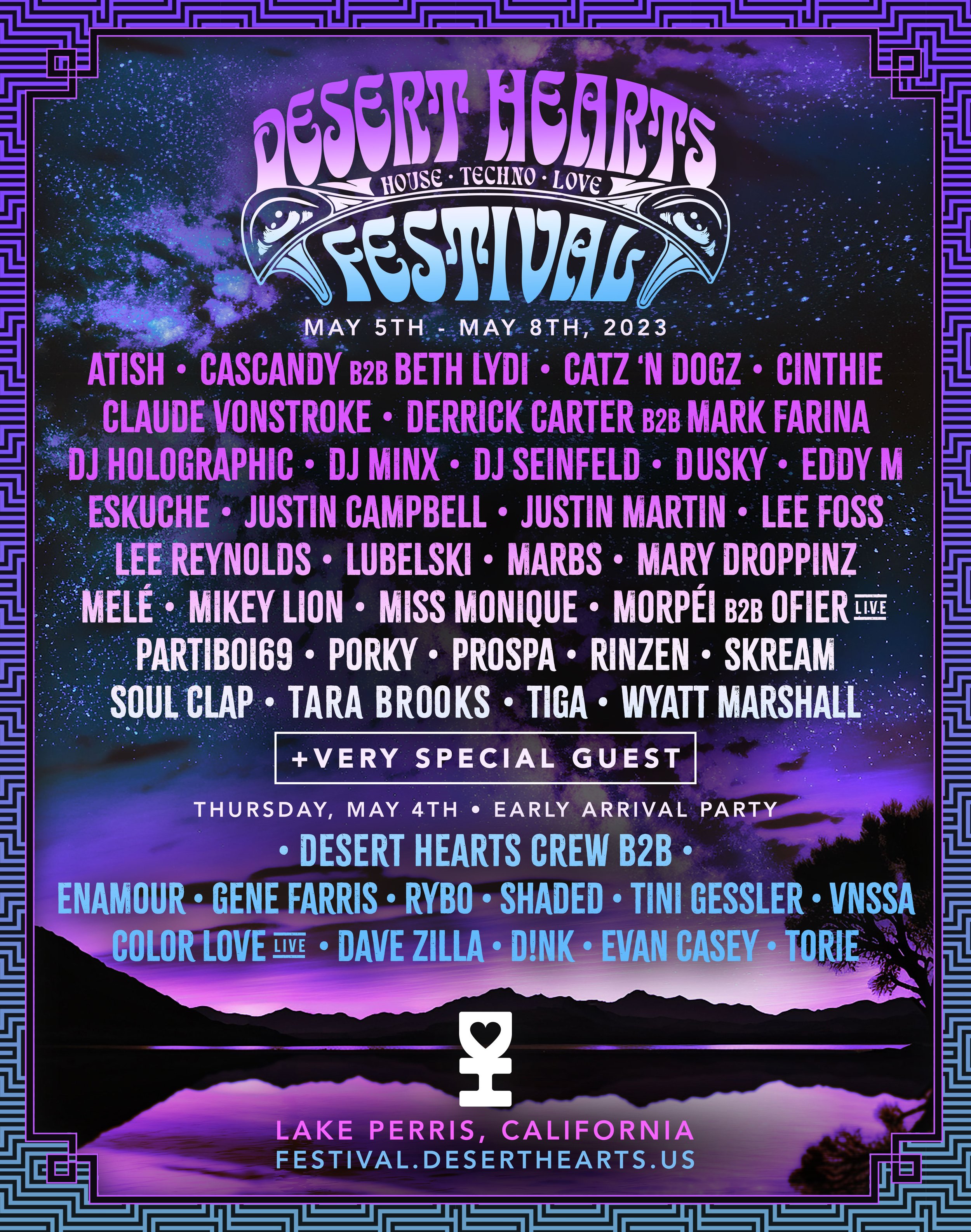 Desert Hearts Festival 2023 Lineup poster image