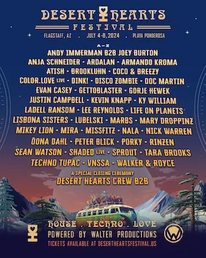 Desert Hearts Festival 2024 Lineup poster image
