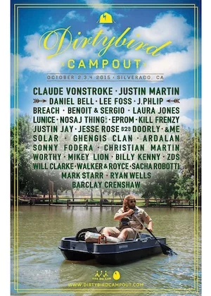 Dirtybird Campout West Coast 2015 Lineup poster image