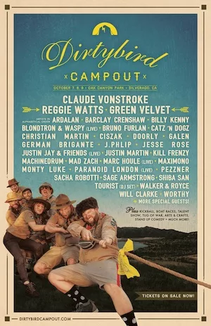 Dirtybird Campout West Coast 2016 Lineup poster image