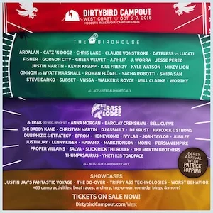 Dirtybird Campout West Coast 2018 Lineup poster image