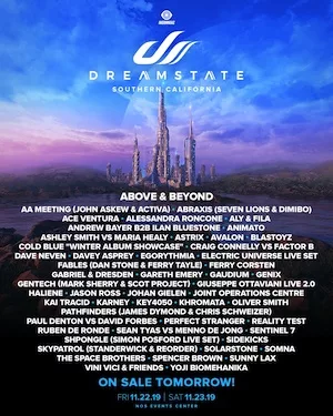 Dreamstate SoCal 2019 Lineup poster image