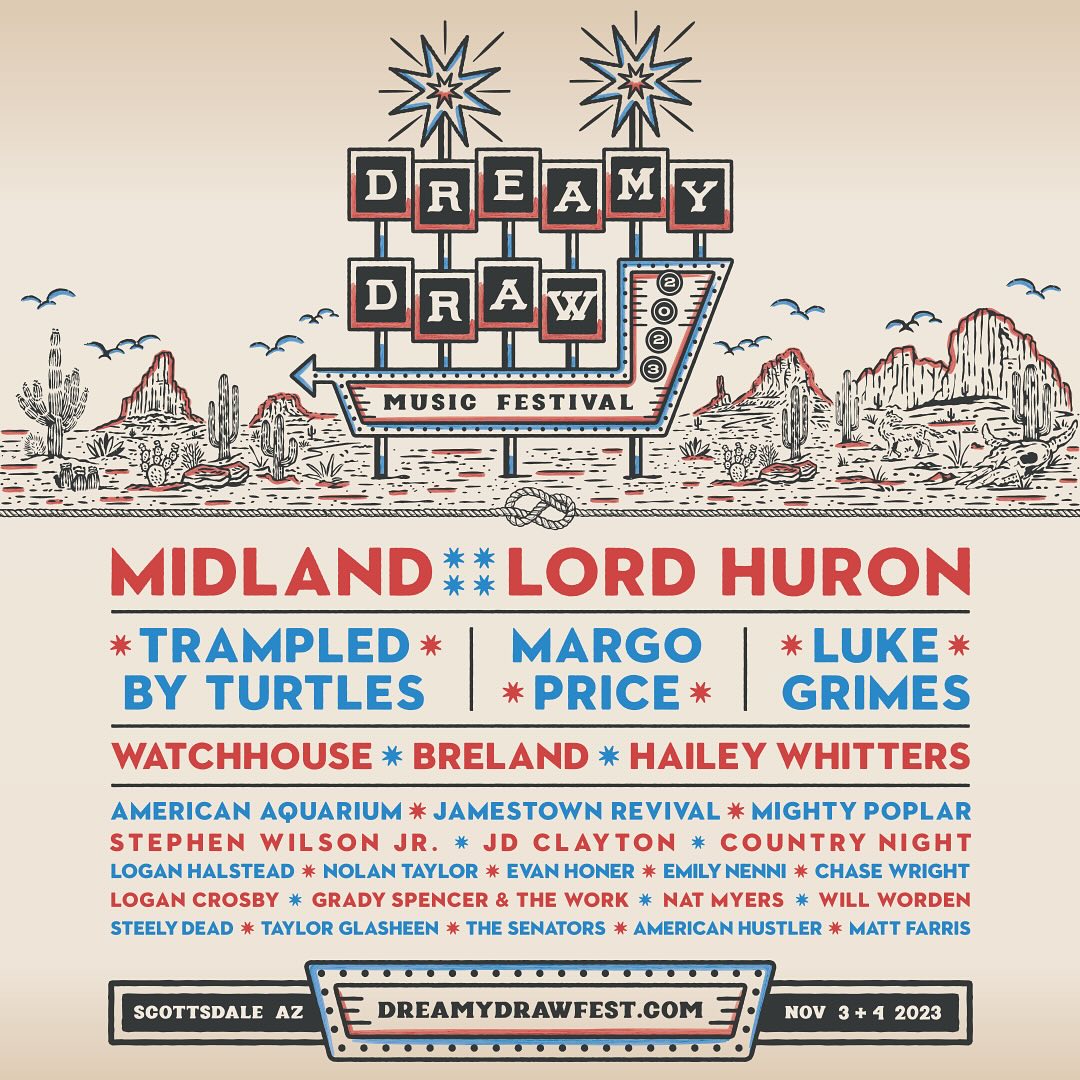 Dreamy Draw Music Festival 2023 lineup poster