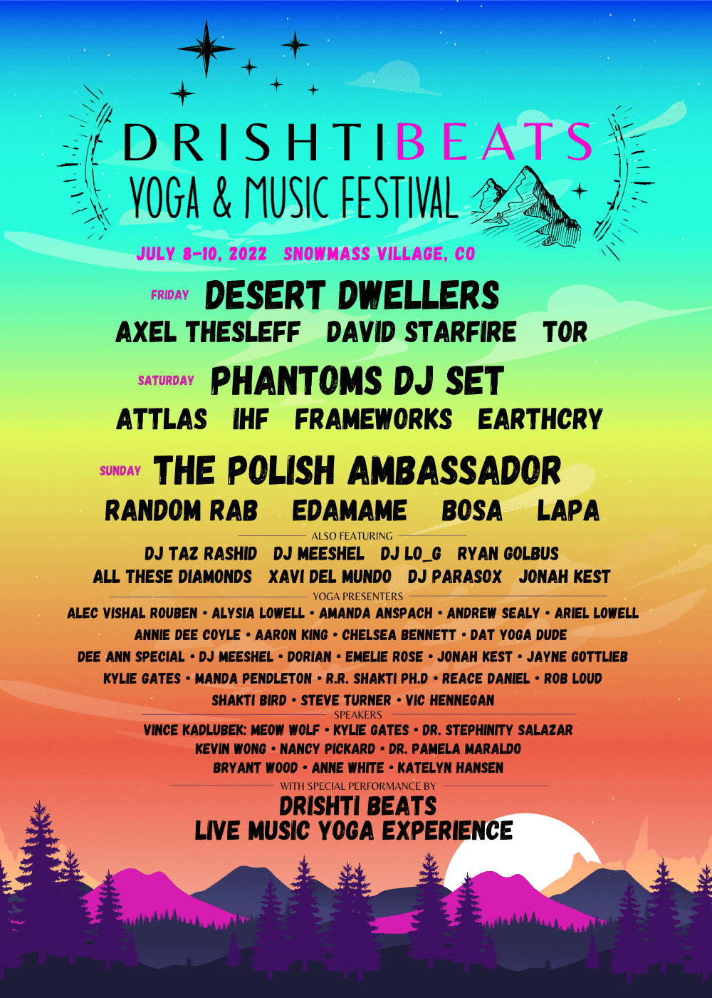 Drishti Beats Yoga & Music Festival 2022 Lineup poster image