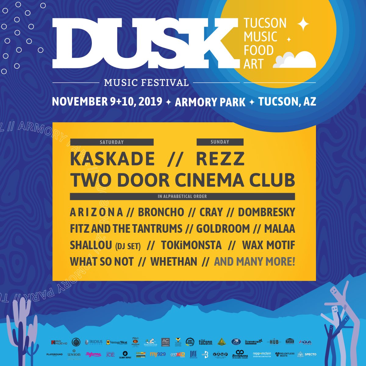 Dusk Music Festival 2019 Lineup poster image