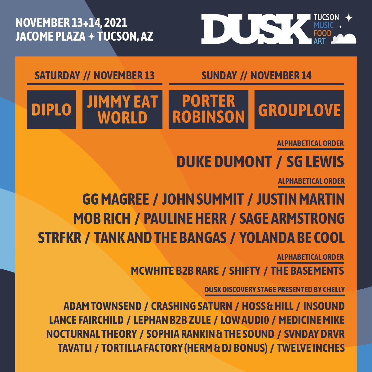 Dusk Music Festival 2021 Lineup poster image