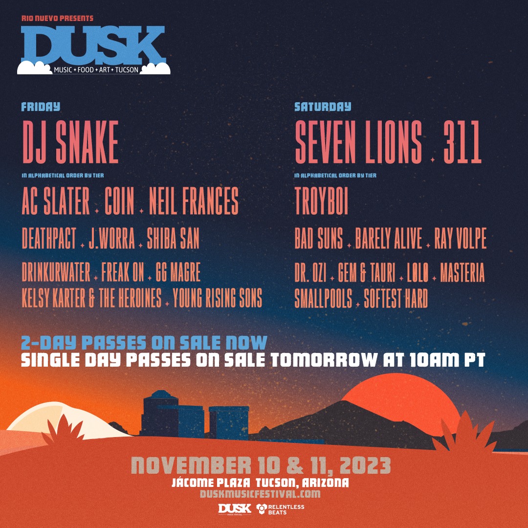 Dusk Music Festival 2023 Lineup poster image