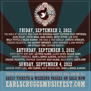 Earl Scruggs Music Festival 2022 Lineup poster image