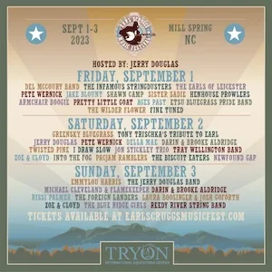 Earl Scruggs Music Festival 2023 Lineup poster image