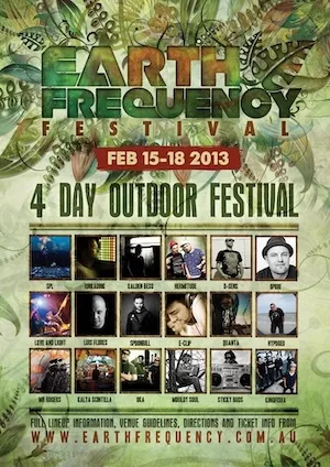 Earth Frequency Festival 2013 Lineup poster image