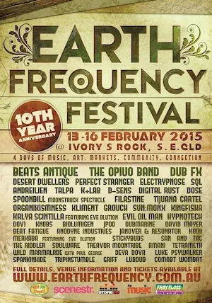 Earth Frequency Festival 2015 Lineup poster image