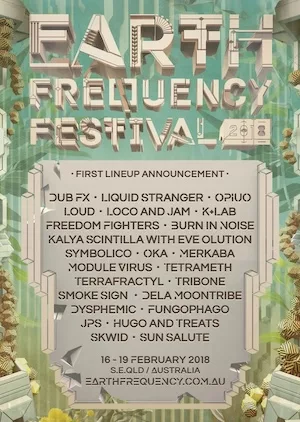 Earth Frequency Festival 2018 Lineup poster image