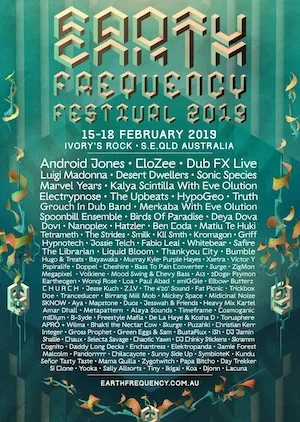 Earth Frequency Festival 2019 Lineup poster image