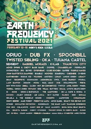 Earth Frequency Festival 2021 Lineup poster image