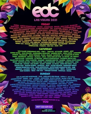 EDC Las Vegas 2021 Lineup poster image