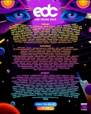 EDC Las Vegas 2023 Lineup poster image