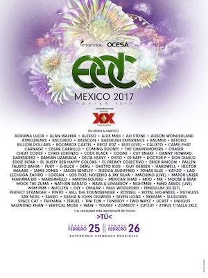 EDC Mexico 2017 Lineup poster image