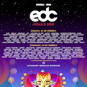 EDC Mexico 2018 Lineup poster image