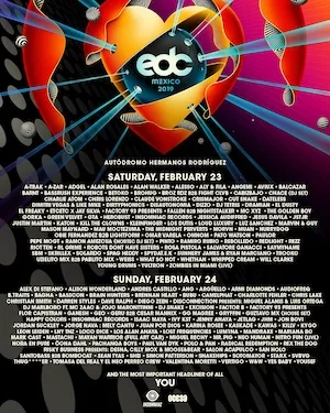 EDC Mexico 2019 Lineup poster image