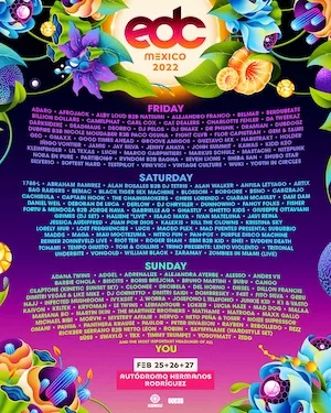 EDC Mexico 2022 Lineup poster image