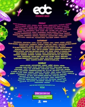 EDC Mexico 2023 Lineup poster image