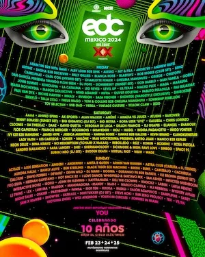 EDC Mexico 2024 Lineup poster image