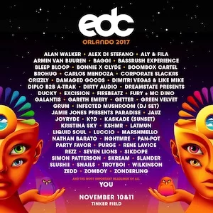 EDC Orlando 2017 Lineup poster image