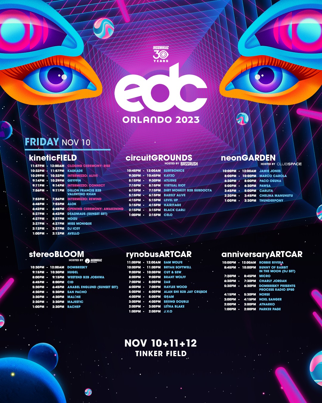 EDC Orlando Releases Daily Lineup For 2023 Festival Grooveist