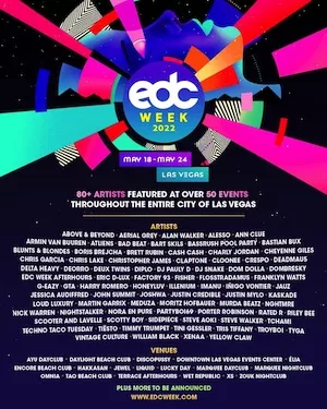 EDC Week 2022 Lineup poster image