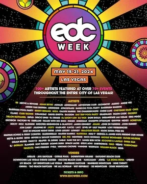 EDC Week 2024 Lineup poster image