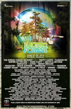 Electric Forest 2013 Lineup poster image