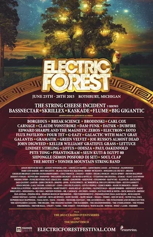 Electric Forest 2015 Lineup poster image