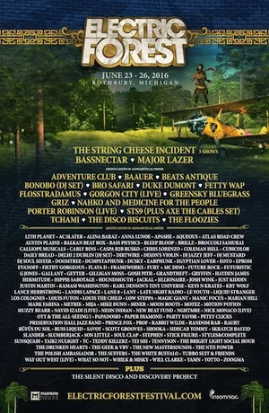 Electric Forest 2016 Lineup poster image